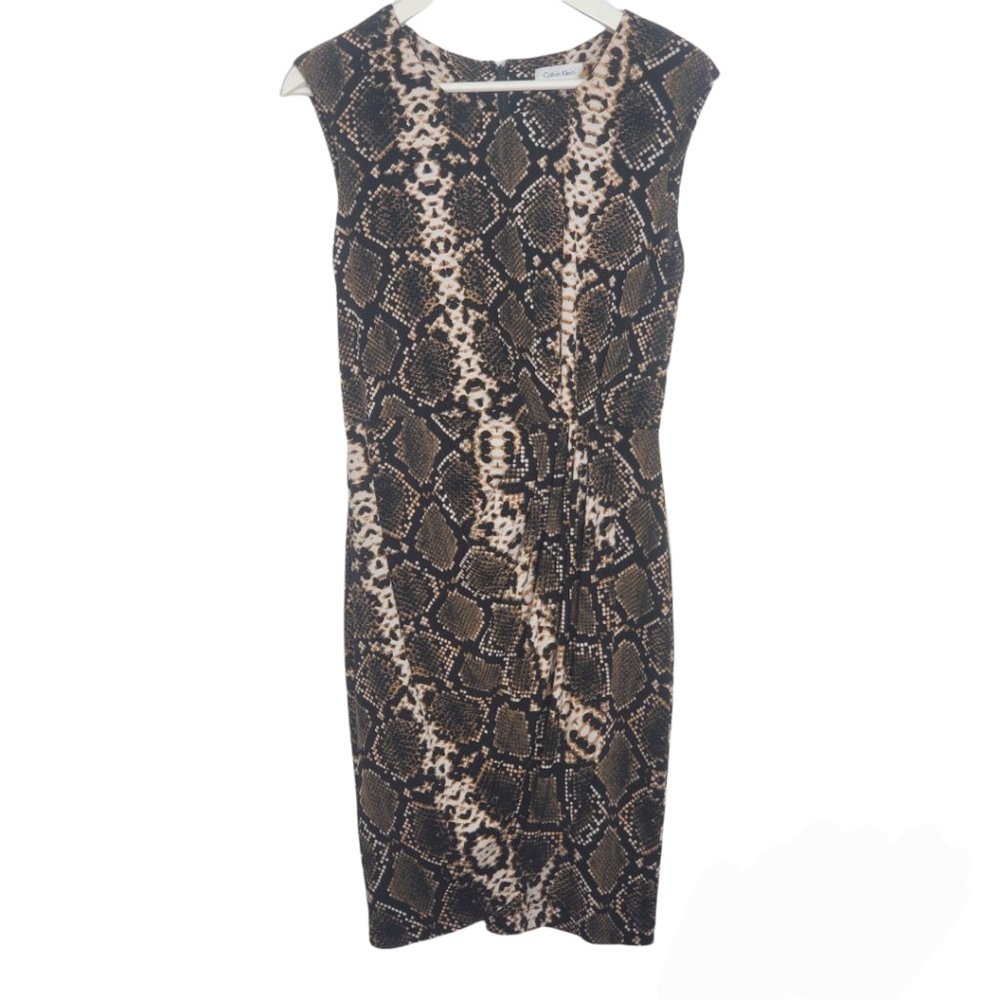 Calvin Klein Flattering Animal print Sheath dress